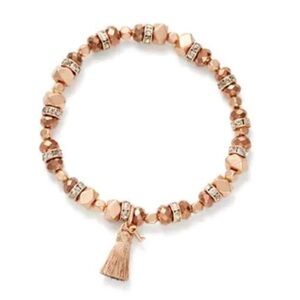 EUC Keep Collective Rose Gold Love Stretch Bracelet